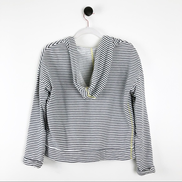 O’Neill Hooded Pocket Sweatshirt Striped Blue Sz M - Picture 6 of 6
